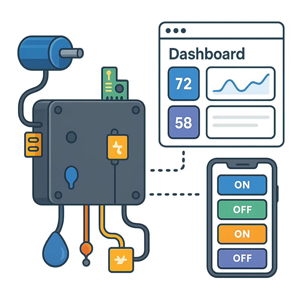 Mockup de dispositivo IoT
