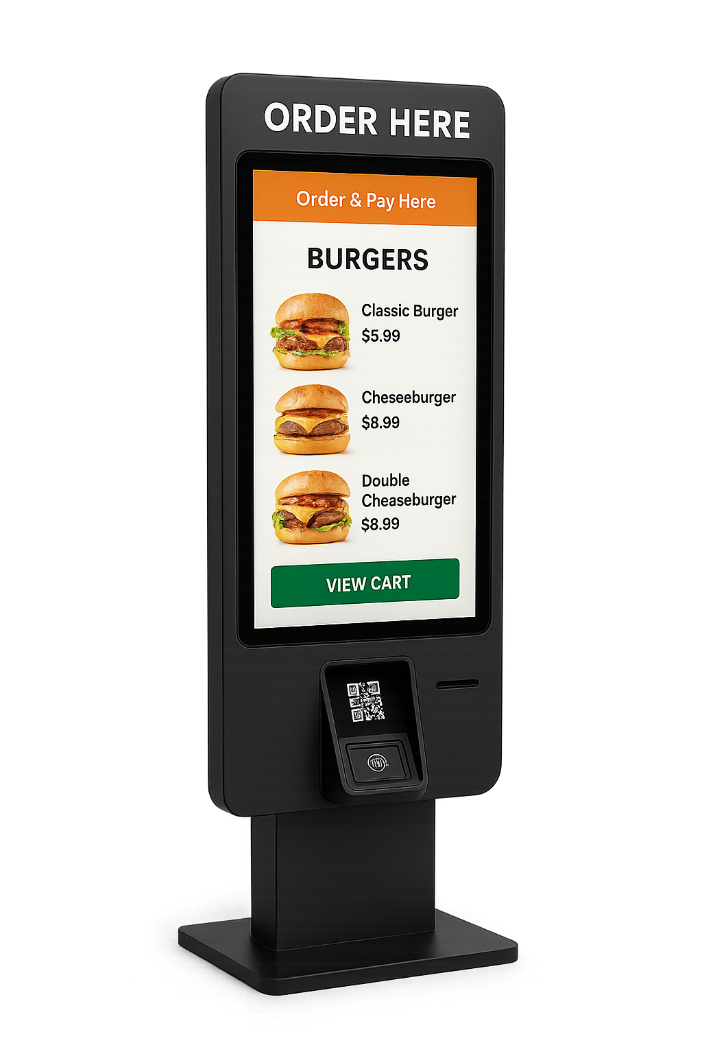 Mockup de totem de autoatendimento